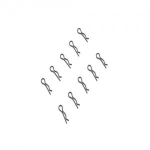 [Axial] AX31374 3mm Body Clip Black (10) 