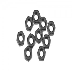 [Axial] AXA1040 Thin Hex Nut M3 Black (10) 