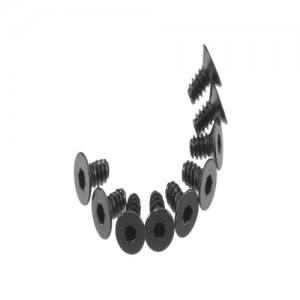 [Axial] AXA463 Hex Socket Tap Flat Head M3x6mm Black (10) 
