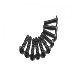 [Axial] AXA436 Hex Tap Button Head M3x12mm Black (10) 