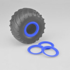 [jconcepts] Tribute Wheel Mock Beadlock Rings-glue-on(4pc)Blue 
