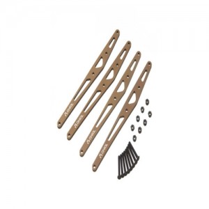 [Axial] AX31264 Lower Link Plate Set Aluminum Yeti XL (4) 