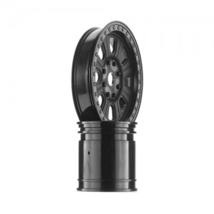 [Axial] AX31274 3.8 Raceline Monster Wheels Black Yeti XL (2) (AXIC1274) 