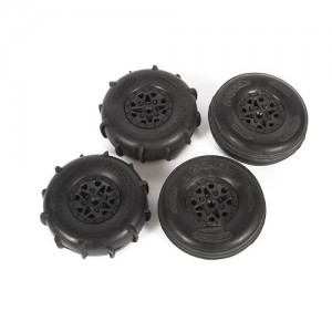 [Axial] ST28 Razor FR / Paddle RR Tire Set : Yeti Jr. 