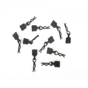 [Axial] 3mm Body Clip w/Tab, Black (10pc) 1/24 �̴����� �ٵ��� 