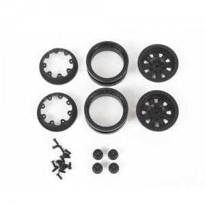 [Axial] 1.9 Raceline Monster Beadlock Wheels, Black (2) (AXI43004) 