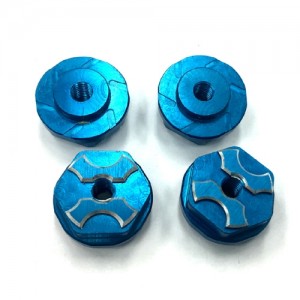 New SAVAGE�� FLANGED LOCK NUT (Blue / 4pcs) 17MM �� ��Ʈ 