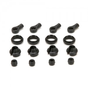 [VATERRA] Shock End,Cup,Rubber Stop & Mid Collar (4) (Vaterra Ascender) 