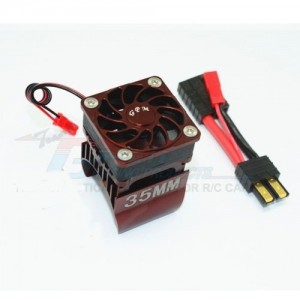 [GPM] TRX4018FAN-R TRX-4 Alum. 35mm Motor Heatsink w/Cooling Fan ���� 