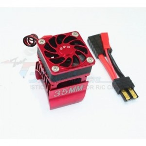 [GPM] TRX4018FAN-R TRX-4 Alum. 35mm Motor Heatsink w/Cooling Fan ���� 