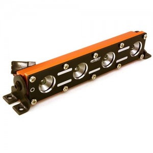 [INTEGY] Realistic Roof Top LED Light Bar w/ Metal Housing 104x18x22mm for 1/10 & 1/8 C26888ORANGE 