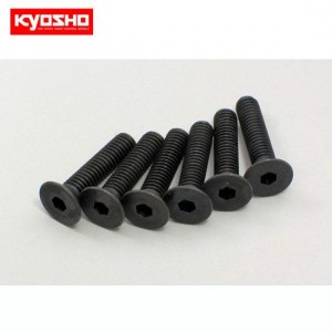 [KYOSHO] Flat Head Screw(Hex/M4x18/6pcs) 