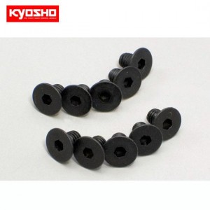 [KYOSHO] Flat Head Screw(Hex/M4x6/10pcs) 