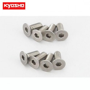 [KYOSHO] Flat Head Screw(Hex/Titanium/M3x8/8pcs) 