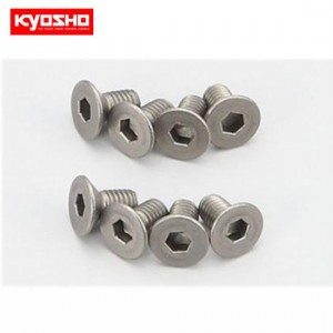 [KYOSHO] Flat Head Screw(Hex/Titanium/M3x6/8pcs) 