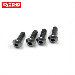 [KYOSHO] Button Screw(Hex/Titanium/M4x12/4pcs) 