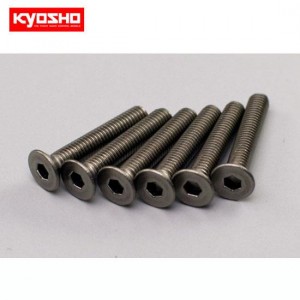 [KYOSHO] Flat Head Screw (Hex/Titanium/M3x18/6pcs 