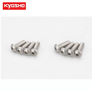 [KYOSHO] Button Screw(Hex/Titanium/M3x10/8pcs) 
