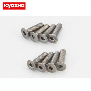 [KYOSHO] Flat Head Screw(Hex/Titanium/M3x12/8pcs) 