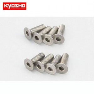 [KYOSHO] Flat Head Screw(Hex/Titanium/M3x10/8pcs) 