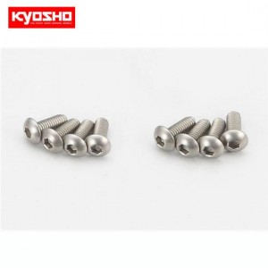 [KYOSHO] Button Screw(Hex/Titanium/M3x8/8pcs) 
