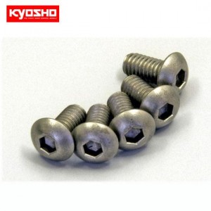 [KYOSHO] Button Screw(Hex/Titanium/M4x8/5pcs) 