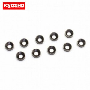 [KYOSHO] M3 Flat Head Washer (Gunmetal/10pcs) 