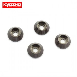 [KYOSHO] M3.0 Head Washer Gunmetal/4pcs) 