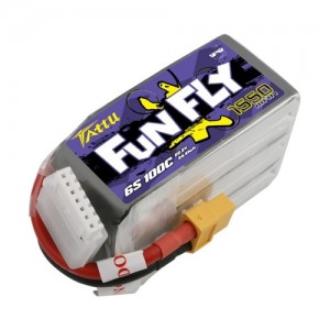 [Gens Ace] Tattu FunFly 22.2V 1550mAh 100C 6S1P ��Ƭ������ ���͸� (XT60��) 