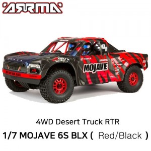 [ARRMA] �Ƹ��� 1/7 ���Ϻ� 6S V2 4�� �귯������ ����Ʈ Ʈ�� RTR ���� (���͸�, ������ �ʿ�) MOJAVE 6S V2 4WD BLX Desert Truck RTR Red