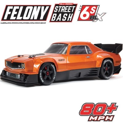 [���ܼ�] ARA7617V2T2 [ARRMA] 1:7 FELONY 6S BLX Street Bash All-Road Muscle Car RTR (Orange / ������, ���͸� �ʿ�)