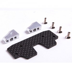 [Traction Hobby] Steering servo mount set��Carbon fiber)(Founder) 