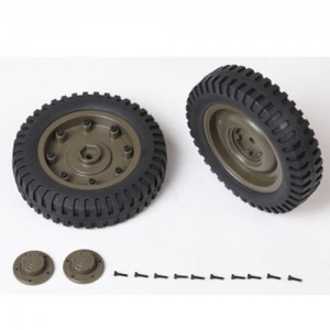 [ROC HOBBY] 1:6 1941 MB SCALER REAR WHEELS ASSEMBLY (1 Pair) 