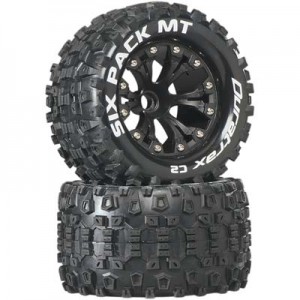 [DURATRAX] Duratrax Six Pack MT 2.8 2WD Mounted Front C2 Black (2) 