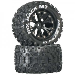 [DURATRAX] Duratrax Six Pack MT 2.8 2WD Mounted Rear C2 Black (2) 