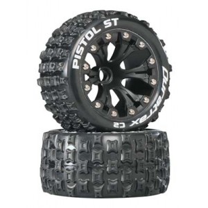 [DURATRAX] Duratrax Pistol ST 2.8 2WD Mounted Front C2 Black (2) 
