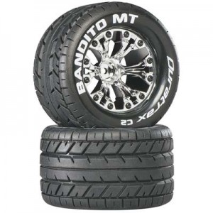 [DURATRAX] Duratrax Bandito MT 2.8 Mounted 1/2 Offset Chrome (2) 