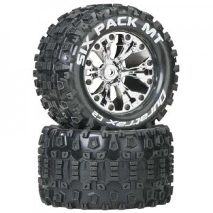[DURATRAX] Duratrax Six Pack MT 2.8 2WD Mounted Rear C2 Chrome (2) 