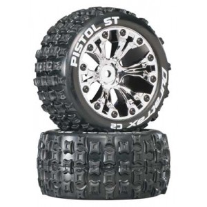 [DURATRAX] Duratrax Pistol ST 2.8 2WD Mounted Rear C2 Chrome (2) 