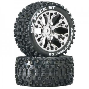 [DURATRAX] Duratrax Six Pack ST 2.8 2WD Mounted Rear C2 Chrome (2) 