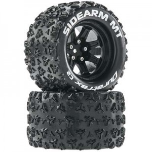 [DURATRAX] Duratrax Sidearm MT 2.8 Mounted Black 14mm Hex (2) 