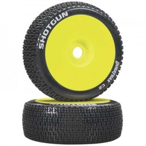 [DURATRAX] Duratrax 1/8 Shotgun Buggy Tire C2 Mounted Yellow (2) 