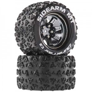 [DURATRAX] Duratrax Sidearm MT 2.8 Mounted Blck Chrome 14mm Hex(2) 