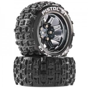 [DURATRAX] Duratrax Pistol ST 2.8 Mounted Black Chrome 14mm Hex (2 