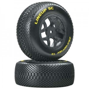 [DURATRAX] Duratrax 1/10 Lineup SC Tire C2 Mounted SCTE 4x4 (2) 