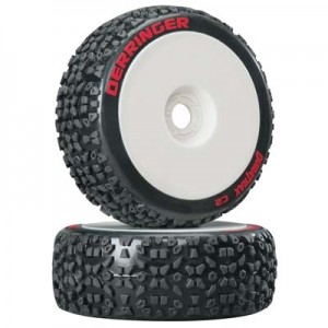 [DURATRAX] 1/8 Derringer Buggy Tire Mounted White (2) 