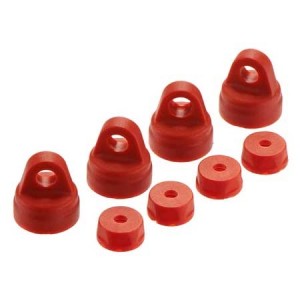 [ARRMA] AR330227 Shock Cap Set Red (4) 