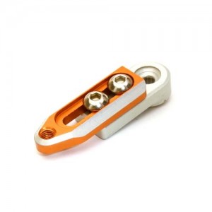 [INTEGY] Alloy Machined Adjustable Length Servo Horn 24T for Hitec Servo (r=20-27mm) C27144ORANGE New Item 