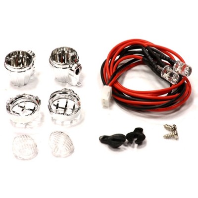 [���ܼ�] C24211BLUE [INTEGY] Small Round Type Roof Top LED Blue Light (2) Set for 1/10 Off-Road, Rock Crawler C24211BLUE