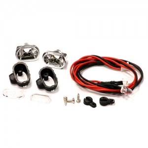 [INTEGY] Small T2 Style LED Yellow Fog Light (2) Set for 1/10 Off-Road & Rock Crawlers C24213YELLOW 